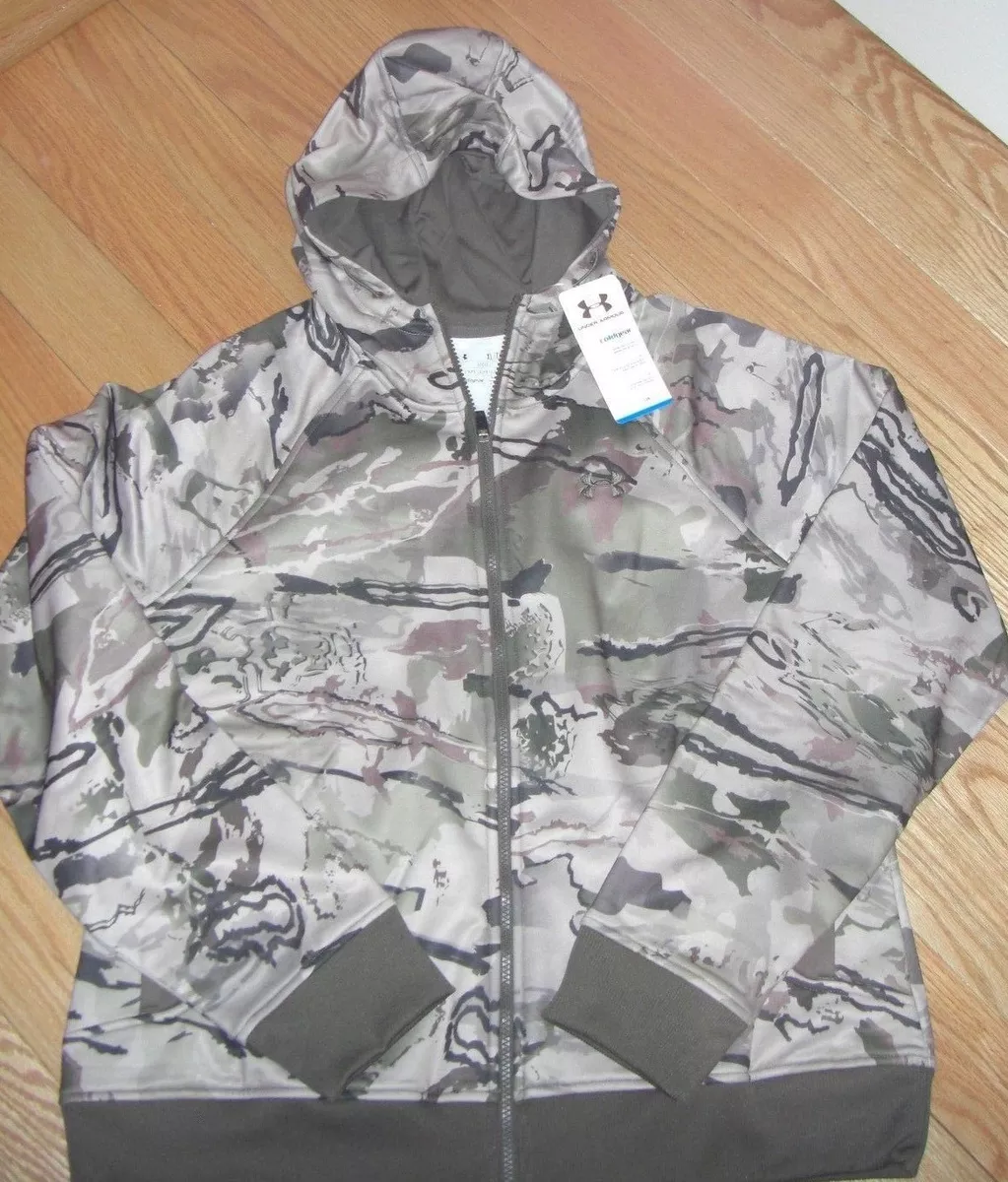 BUY~WOMENS~BNWT~UNDER ARMOUR~RIDGE REAPER~COLD GEAR~LOOSE~HOODIE~FULL  ZIP~SZ XL