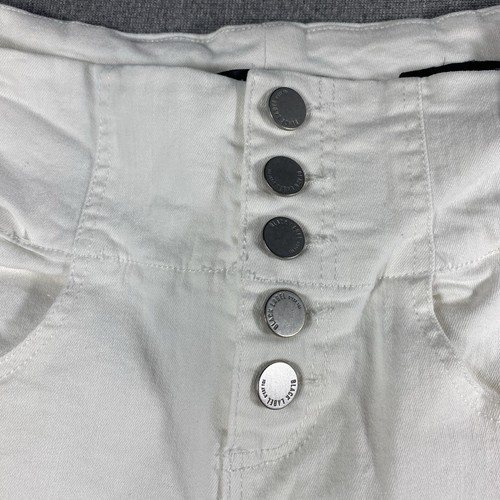 Black Label C’estToi Wide Leg High Rise White Jean Pants Sz 7/Waist 29” Stretch - Picture 3 of 4