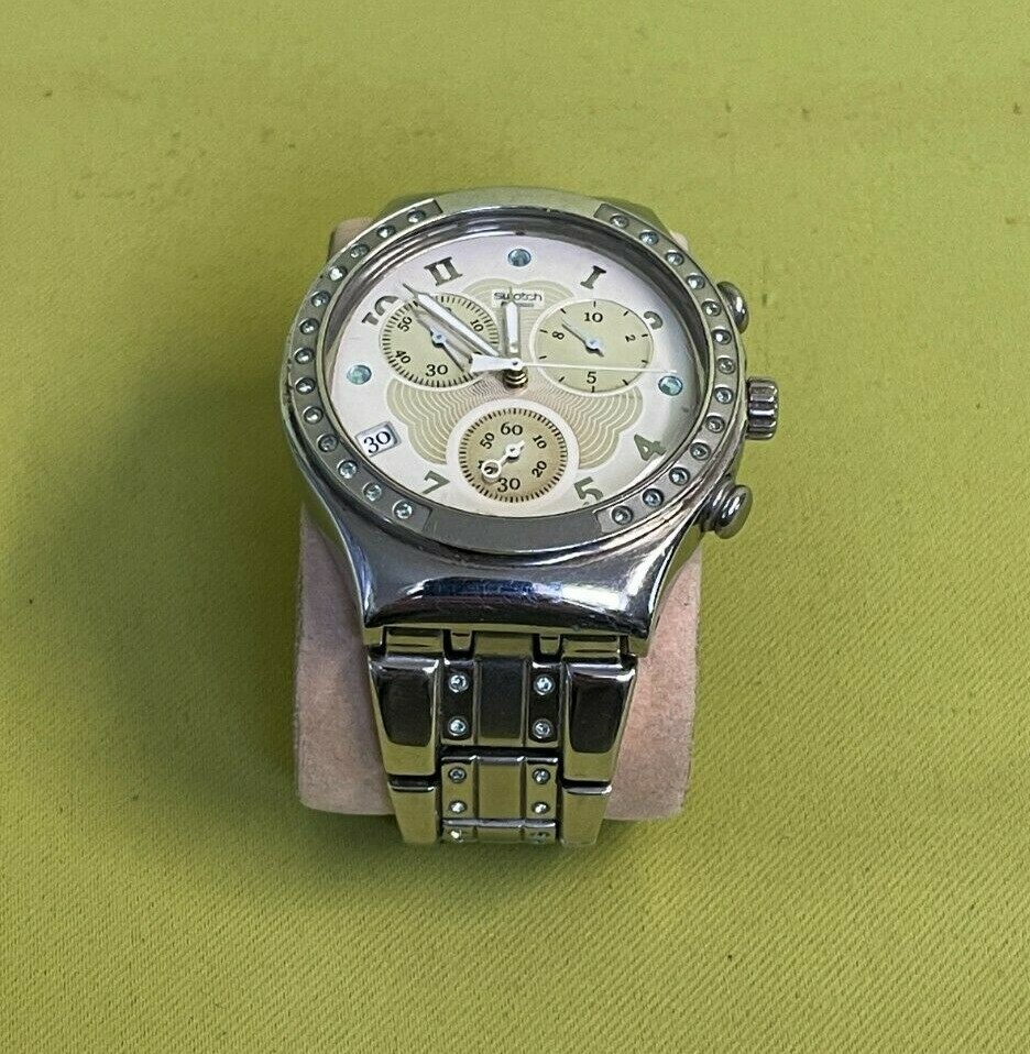 Armbanduhr Swatch Irony Chrono Pastel Wings YCS497G Jewels Uhr