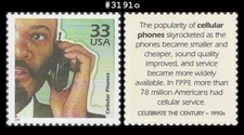 USA3 #3191o MNH 1990s Cellular Phones