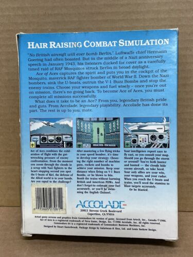 Vtg Atari 400/800/XL XE Ace Of Aces RETRO WW2 Flying Game 64k Required RARE ⭐️ - Picture 3 of 4