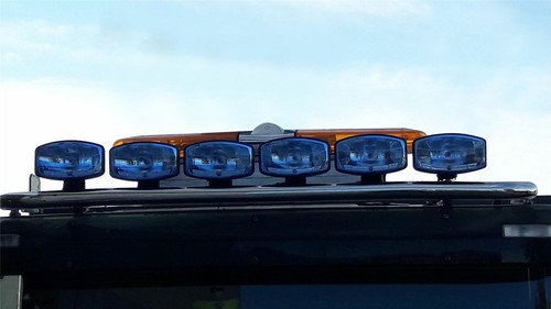 Foco LED para camión Volvo Scania DAF MAN 9,5"" Jumbo ovalado NEGRO antiniebla 24V - Imagen 9 de 35