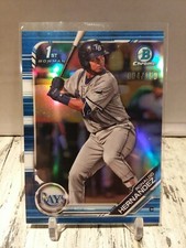 NON AUTO 2019 Bowman Chrome 1st Ronaldo Hernandez Blue Refractor 4/150 Rays HOT