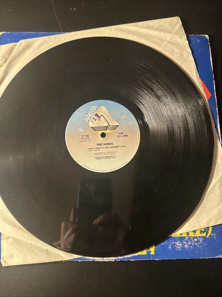 THE KINKS - SUPERMAN/LOW BUDGET 12" Single CP700 Arista Vinyl 1979 - Image 4 of 4