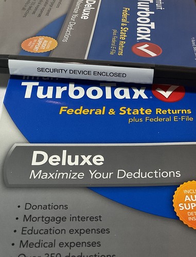 ⚡️TurboTax Deluxe Federal & STATE 2013 - CD in Original Case & Sleeve 🆕 - Picture 2 of 3