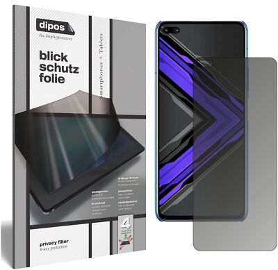 Honor Play 4 Pro Blickschutzfolie matt Schutzfolie Folie Display Schutz dipos
