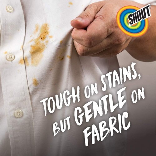 Shout Advanced Foaming Grease and Oil Stain Remover for Clothes 18 oz, Red - Picture 3 of 7