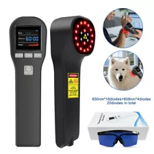 Cold Laser Therapy LLLT 808 Pain Relief Device Red Light Acupuncture FDA Cleared