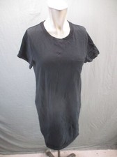 Madewell Size M Womens Black 100% Cotton Pocket Short Sleeve T-Shirt Dress 780