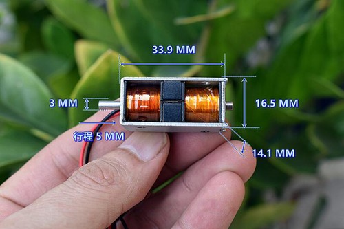 DC 24V Push-Pull Self-holding Mini DC Electric Solenoid Electromagnet Stroke 5mm - Picture 5 of 11