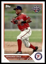 2023 Topps Pro Debut #PD-91 Armando Cruz    Fredericksburg Nationals