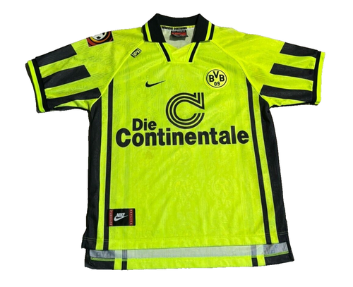 Borussia Dortmund BVB Trikot 1996/97 Heim Gr. M Nike Continentale - 第 1/5 張圖片