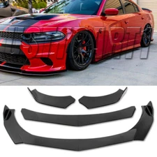 For Dodge Charger SRT SXT Front Bumper Lip Body Kit Spoiler Splitter Carbon UP