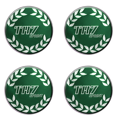 Triumph TR7 Sprint grün B/G Logo selbstklebend 4er Set Gel Radnaben