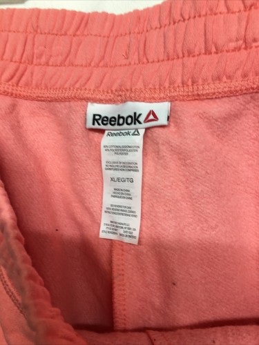 Reebok Renew French Terry Athletic Shorts Strawberry Ice Women's Size XL NWT - Picture 11 of 13