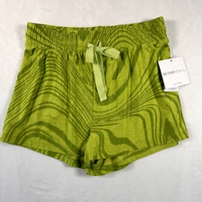 Beyond Yoga Sleep Shorts Womens Small Swirl Green Relax and Recharge Loungewear
