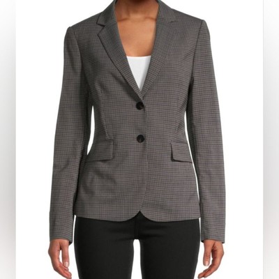 Theory Carissa classic check blazer size 16