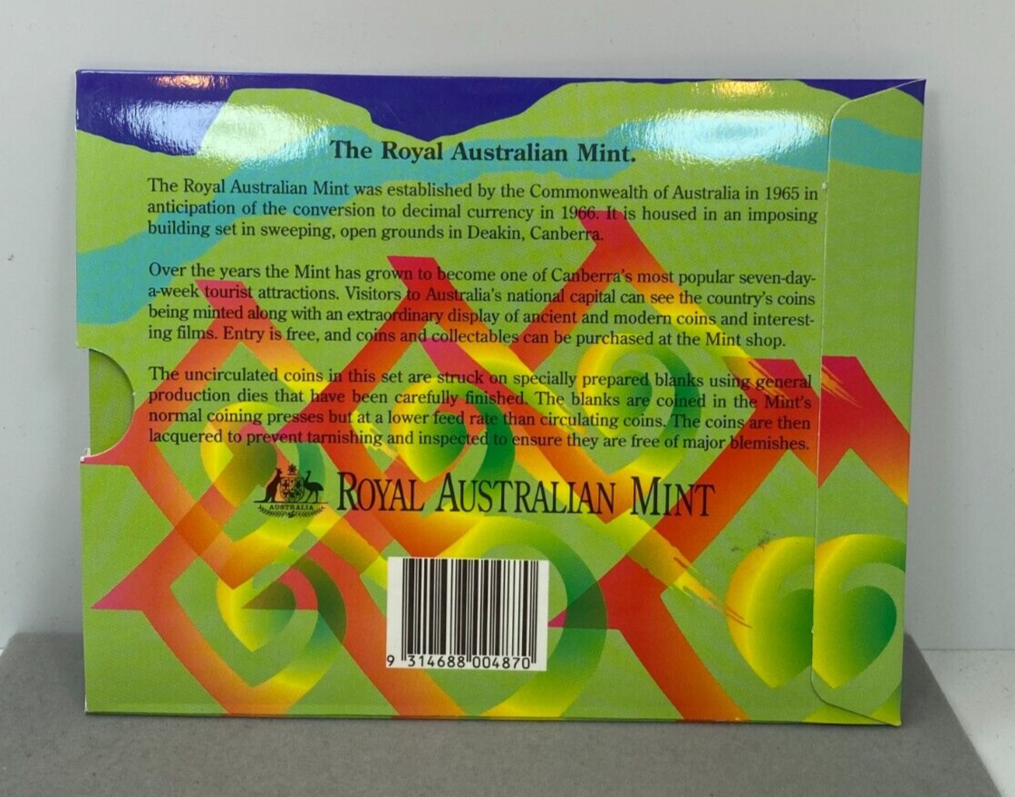 1994 Australia Uncirculated Coin Set ~ 6 Coin Set ~ ROYAL
