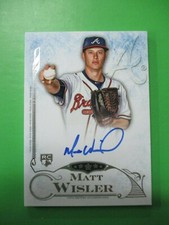 Matt Wisler Rookie Card Topps Certified Autograph Issue 2015 Five Star Autograph