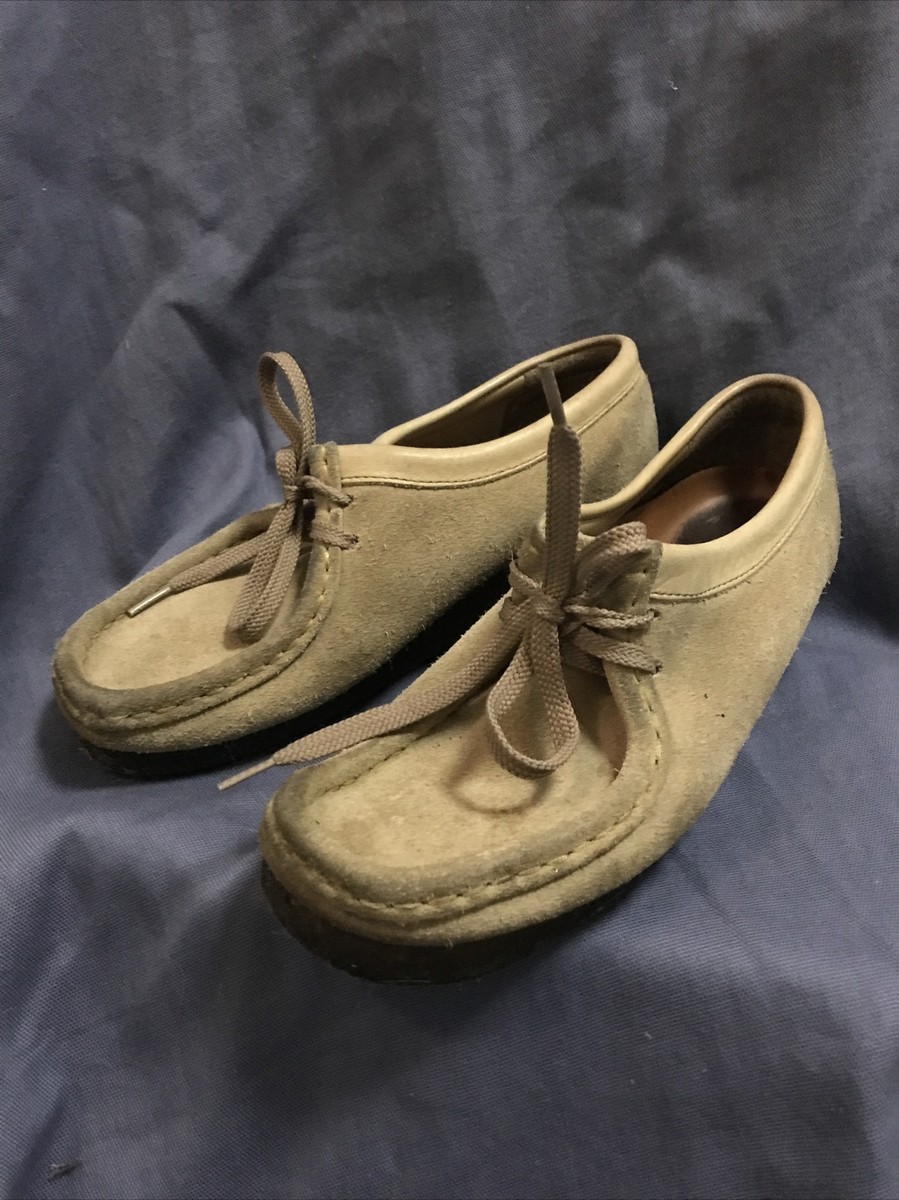 Original Wallabees, vintage, sz 6, leather upper, natural 