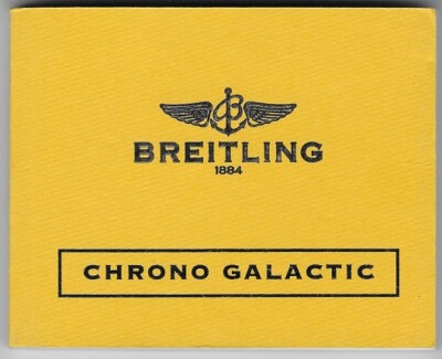 Breitling Chrono Galactic A13358 Anleitung Instructions NO WATCH KEINE UHR I824
