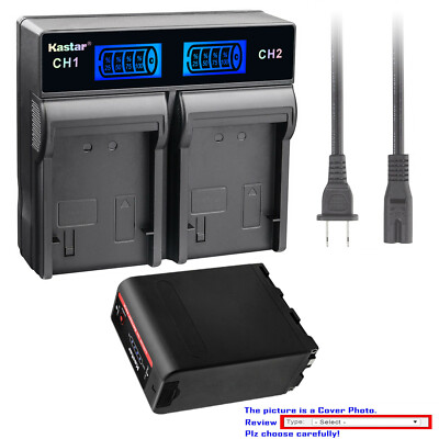 Kastar Battery LCD Rapid Charger for Atomos NP-F970 NP-F960 Atomos Shogun Flame