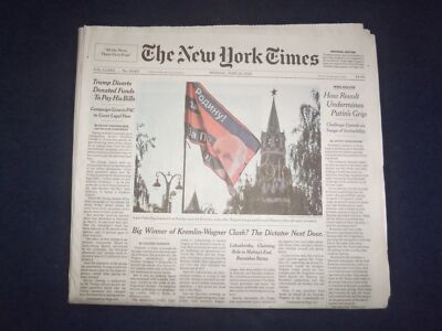 2023 JUNE 26 NEW YORK TIMES - TRUMP DIVERTS DONATED FUNDS TO PAY HIS BILLS