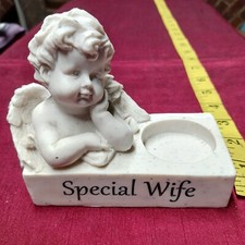 Graveside Memorial Stone - Candle Holder - Wife