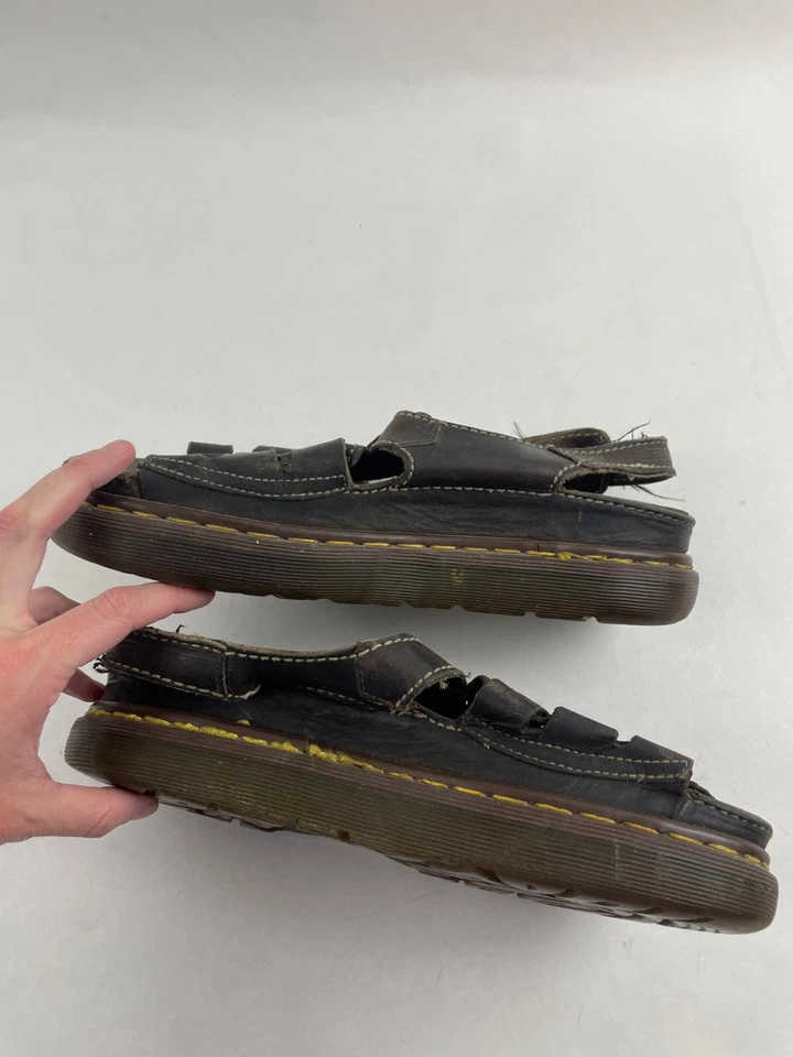 Zapatos Dr. Martens, Mujer Talla 11, Cuero Marrón, Gamuza, Vintage, Hebilla Foto 4 de 4