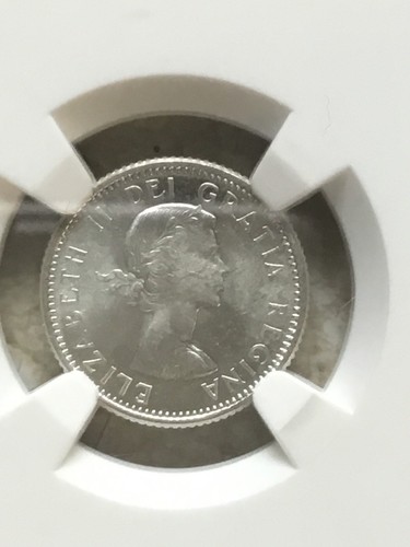 SET Canada QUEEN Elizabeth II 1956 1957 1958 Silver 10 Cent MS64 NGC LOT OF 3 - Picture 5 of 24