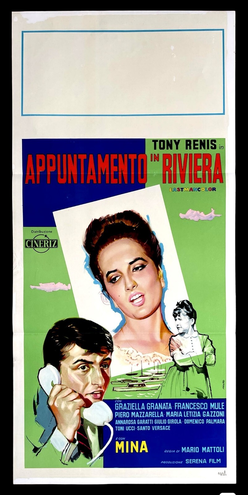Locandina originale film Appuntamento in Riviera (1962) - Regia di Mario Mattoli
