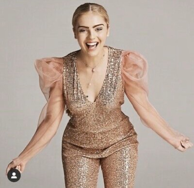 zara sequin jumpsuit