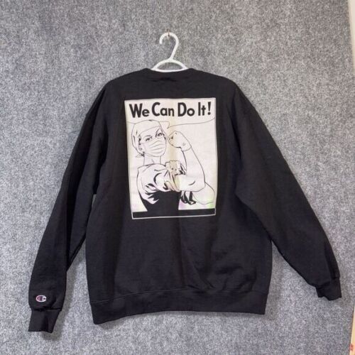 "We can do it" Sweatshirt Size XL Champion Boston Nurses