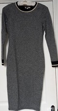 Ex- M & S- Limited Edition- GREY MARL- Midi Stretch Jersey Dress -6 NEW NO TAGS
