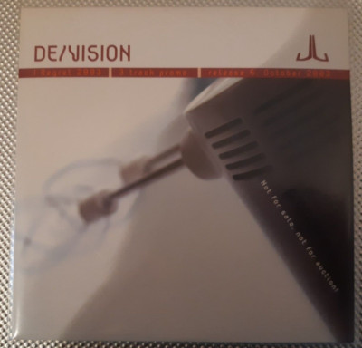 De/Vision     I Regret Ltd. numbered Promo CD in Cardboard mesh apoptygma vnv