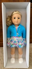 American Girl 18" Truly Me #78 Doll Light Skin Blonde Hair Gray Eyes No Book