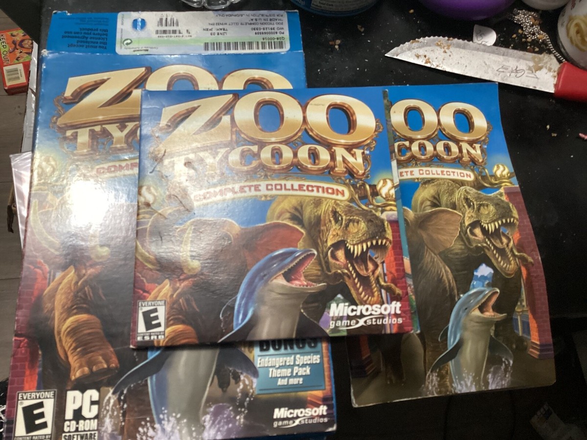Zoo Tycoon Complete Complete Collection PC Game 2 Discs Marine