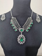 Jewelry.necklace set.Afghani jewelry set.earings set.nice necklace set. Jewelry.