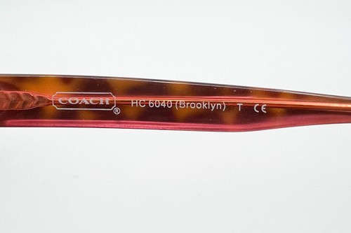 Coach HC 6040 Brooklyn 5115 Tortoise Pink Eyeglasses Frame 52-16-135 9670 - Picture 6 of 7