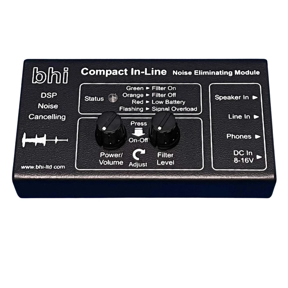 NOISE FILTER - BHI COMPACT IN-LINE DSP NOISE CANCELLING MODULE
