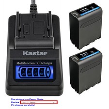 Kastar Battery LCD Quick Charger for Sony NP-F970 CCD-TR640 CCD-TR710 CCD-TR713