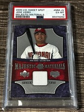 2005 Upper Deck Sweet Spot Majestic Materials Jose Vidro #MM-JV PSA 6 EX-MT