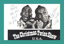 THE CHRISTMAS TWINS SHOW U.S.A. | Entertainer | Autogramm auf Autogrammkarte
