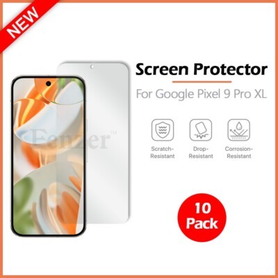 10-Pack LCD Ultra Clear HD Screen Protector for Phone Google Pixel 9 Pro XL