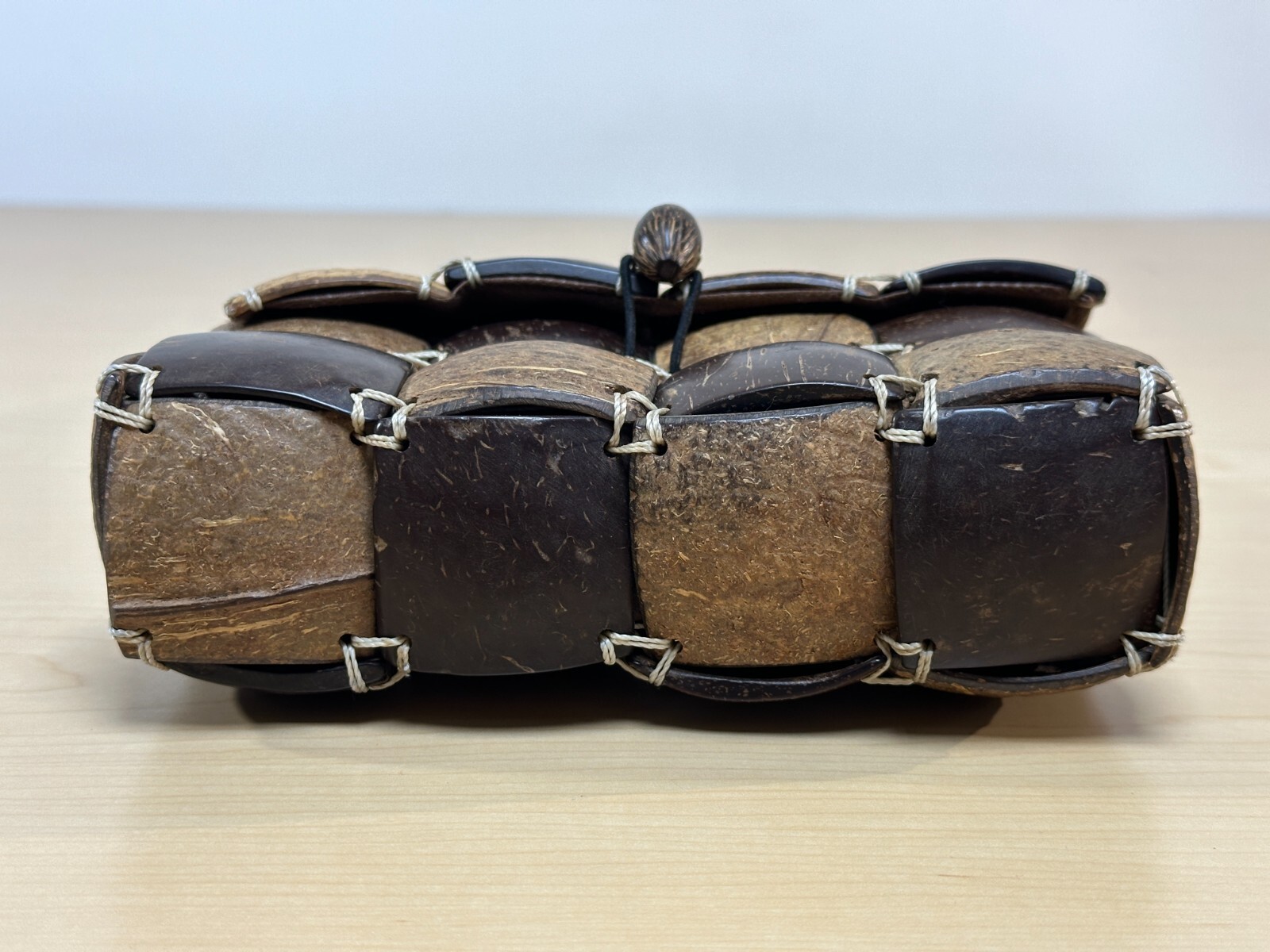 Unique Coconut Shell Patchwork style Mini Purse, … - image 7