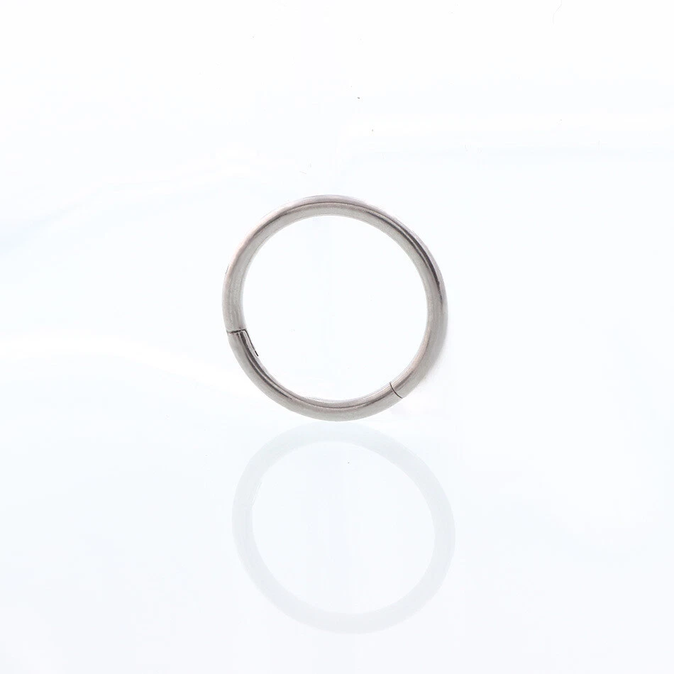 Moda Acero Quirúrgico Doble Pila Aro Clicker Nariz Oreja Bisagras Tragus Anillo Foto 4 de 4
