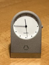 Dresdner Bank Uhr Silber aus Metall Rarit&auml;t TOP Tischuhr Elegant RAR