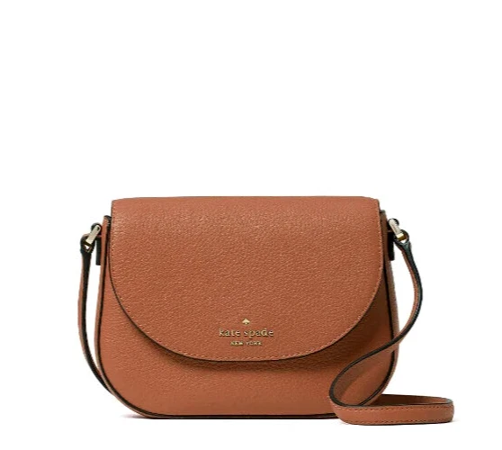 New Kate Spade Leila Mini Flap Crossbody Pebble Leather Warm