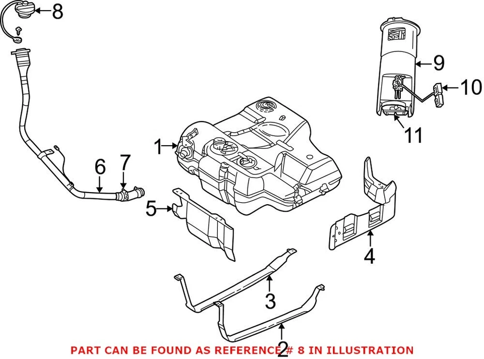 Оригинальная крышка топливного бака Mopar от оригинального производителя для Chrysler 200 52030379AB - Изображение 2 из 2