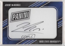 2018 Father's Day Panini 19/25 Jeremy McNichols #JM Patch Auto 0c2